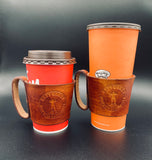 Customized ECAC Leather Coffee Cup Sleeve